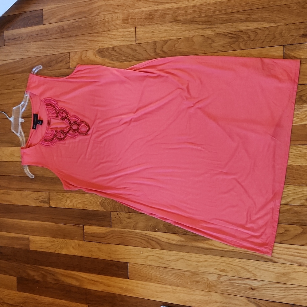 Dana Buchman Misses Beaded Sleeveless Dress Size Large NWOT